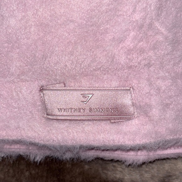 Gymshark Whitney Simmons Pink Fuzzy Crop Top Bralette Women's Small NWOT - Picture 4 of 13